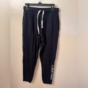 Blue Calvin Klein sleep pants